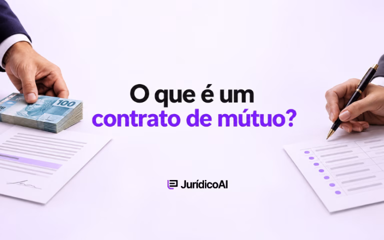 Dinheiro e documentos contratuais representando a celebração de um contrato de mútuo.
